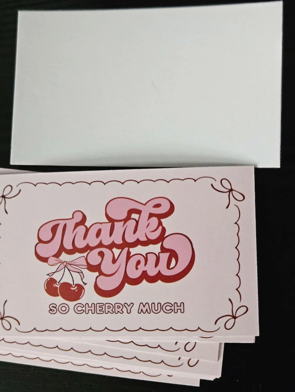 Thank You So Cherry Much Pink Thank You Cards